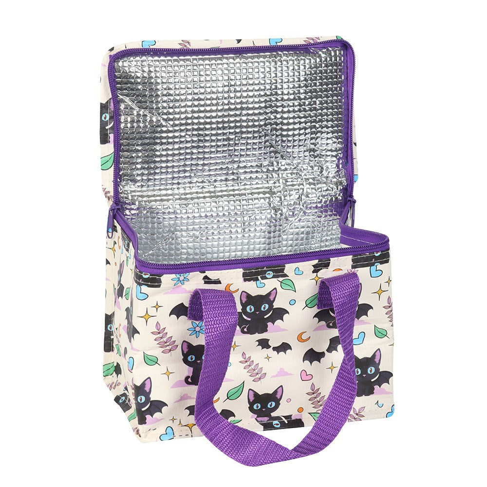 Multicoloured - Side - Something Different Cute and Creepy Batcat Lunch Bag
