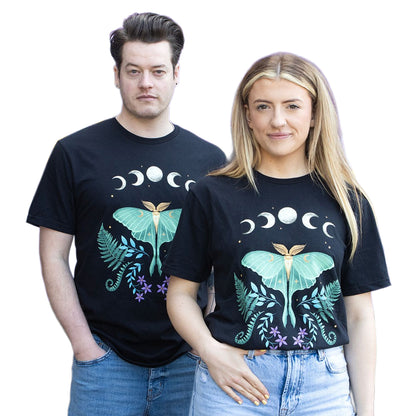 Black - Lifestyle - Something Different Unisex Adult Luna Moth T-Shirt