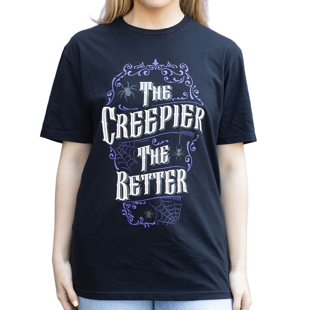 Black - Back - Something Different Unisex Adult The Creepier The Better T-Shirt