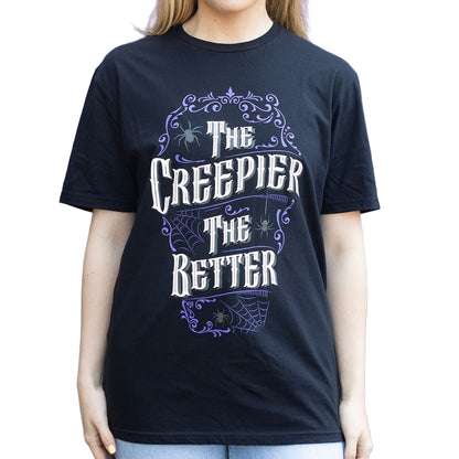 Black - Back - Something Different Unisex Adult The Creepier The Better T-Shirt