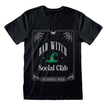 Black-Green - Front - Something Different Unisex Adult Bad Witch Social Club T-Shirt