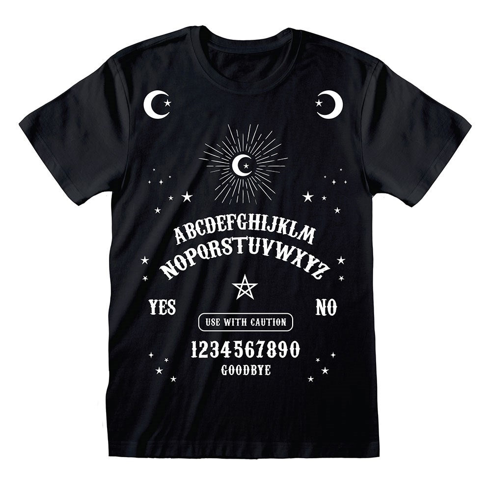 Black - Front - Something Different Unisex Adult Talking Board T-Shirt