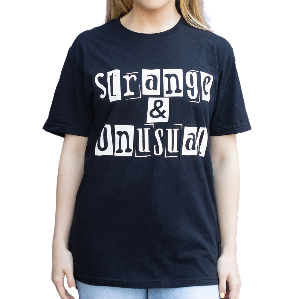 Black - Back - Something Different Unisex Adult Strange & Unusual T-Shirt