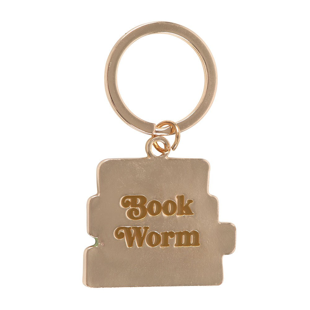 Multicoloured - Back - Something Different Book Worm Keyring
