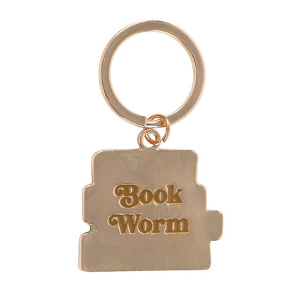 Multicoloured - Back - Something Different Book Worm Keyring
