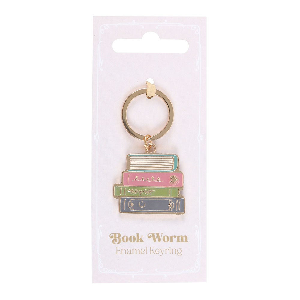 Multicoloured - Side - Something Different Book Worm Keyring