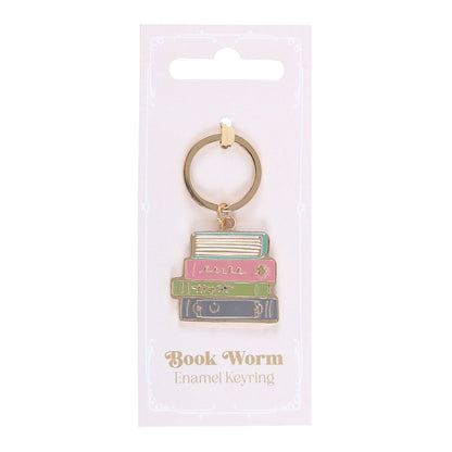 Multicoloured - Side - Something Different Book Worm Keyring