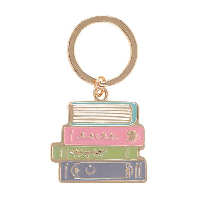Multicoloured - Front - Something Different Book Worm Keyring