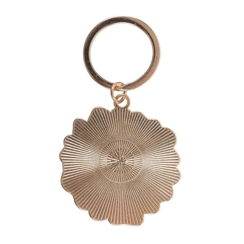 Brown - Back - Something Different Waffle Keyring