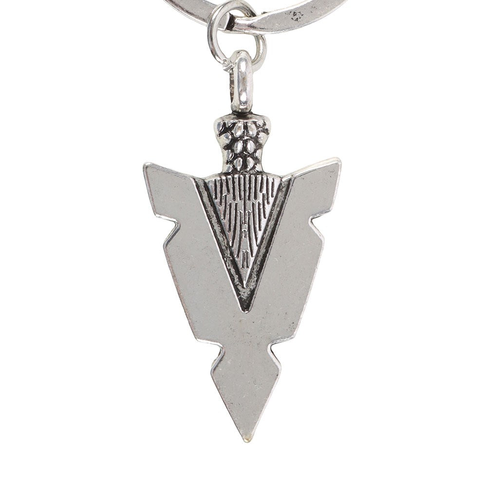 Silver - Back - Something Different Arrowhead Spjt Keyring
