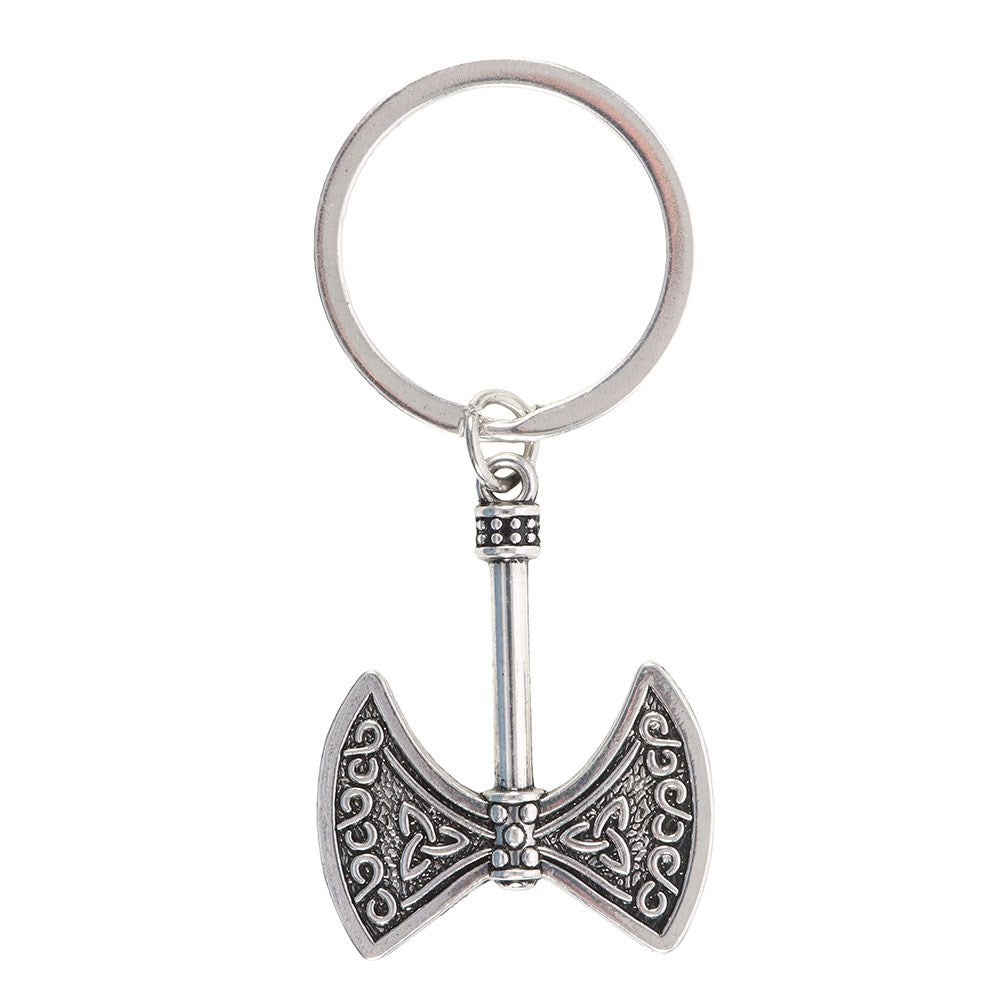 Silver - Front - Something Different Strength and Power Axe of Valor Keyring