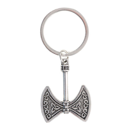 Silver - Front - Something Different Strength and Power Axe of Valor Keyring