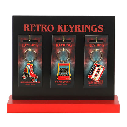 Multicoloured - Side - Something Different 80s Retro Keyring (Pack of 24)