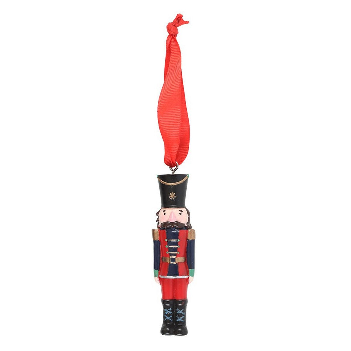 Red-Black - Front - Something Different Nutcracker Christmas Hanging Ornament