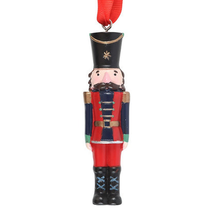 Red-Black - Side - Something Different Nutcracker Christmas Hanging Ornament