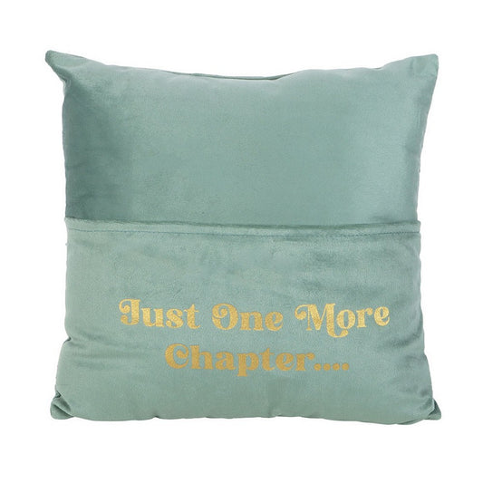 Pale Green - Front - Something Different Just One More Chapter Pocket Cushion