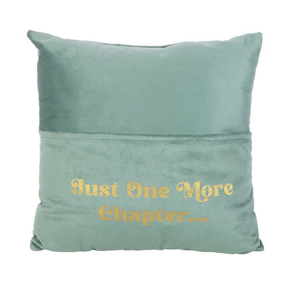 Pale Green - Front - Something Different Just One More Chapter Pocket Cushion