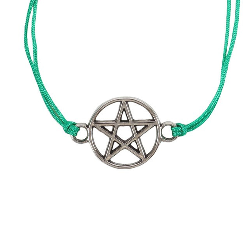 Purple-Green-Blue - Back - Something Different Womens-Ladies Coven Sisters Pentagram Bracelet (Pack of 3)