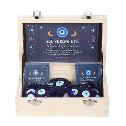 Blue - Front - Something Different All Seeing Eye Charm (Pack of 36)