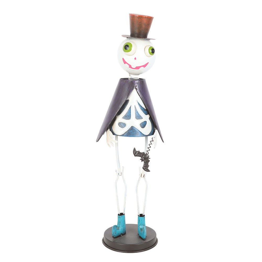 Multicoloured - Front - Something Different Metal Skeleton With Top Hat Ornament
