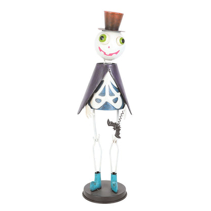 Multicoloured - Front - Something Different Metal Skeleton With Top Hat Ornament