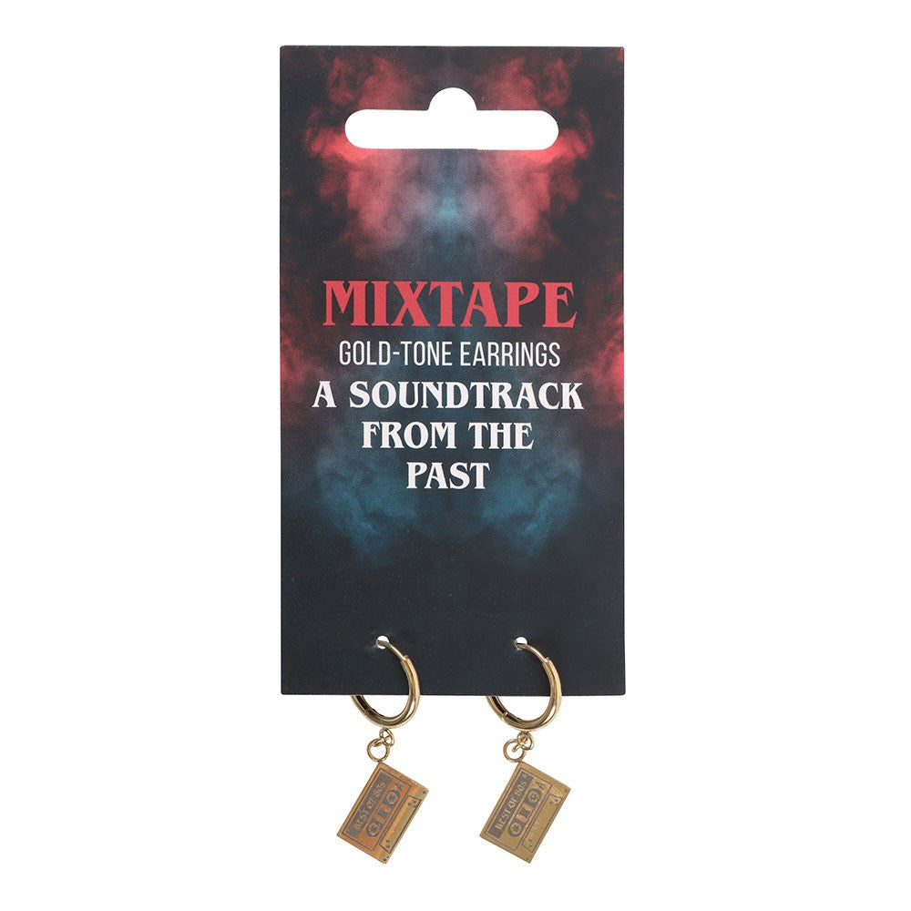 Gold - Back - Something Different Mixtape Dangle Earrings