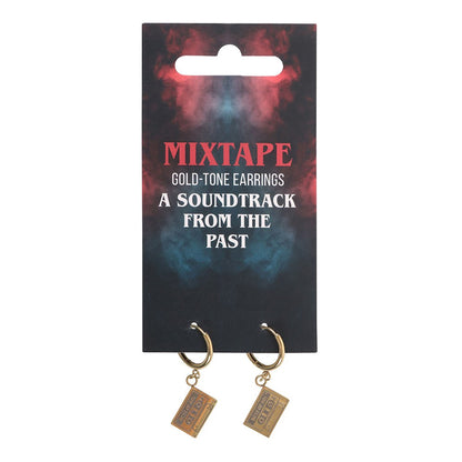 Gold - Back - Something Different Mixtape Dangle Earrings