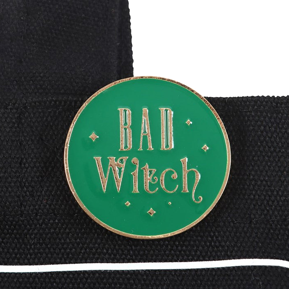 Black - Side - Something Different Bad Witch Social Club Polycotton Tote Bag