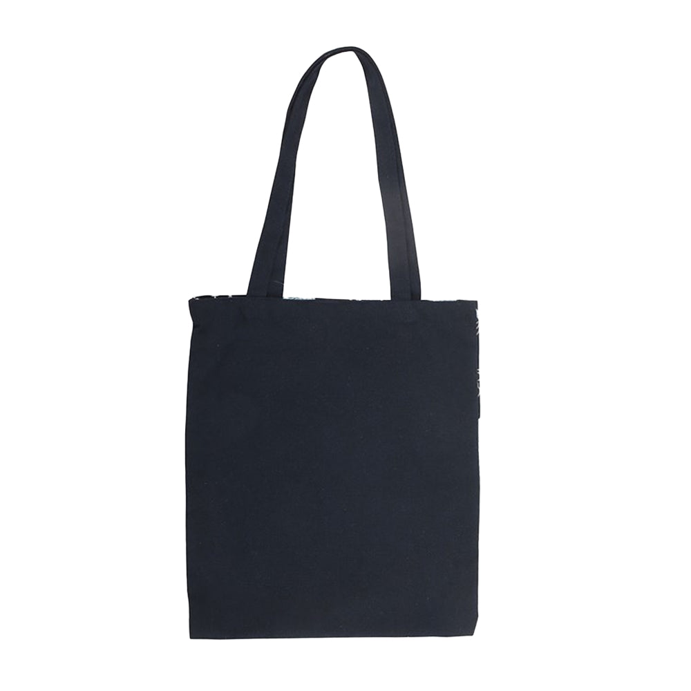 Black - Back - Something Different Moon Tote Bag