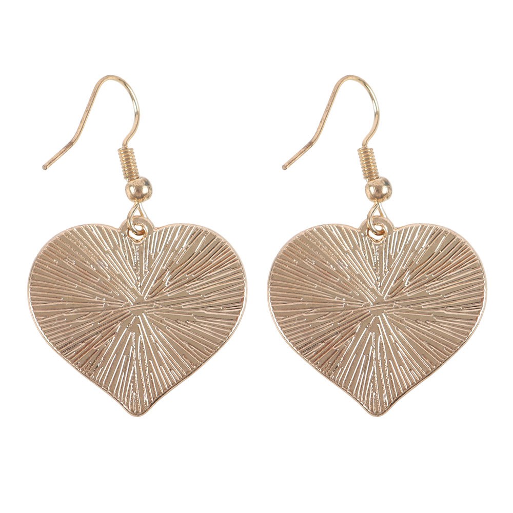 Black-Pink - Back - Something Different Flaming Heart Dangle Earrings