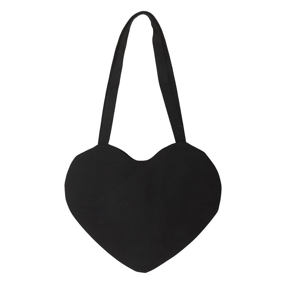 Black-Pink - Back - Something Different Flaming Heart Tote Bag