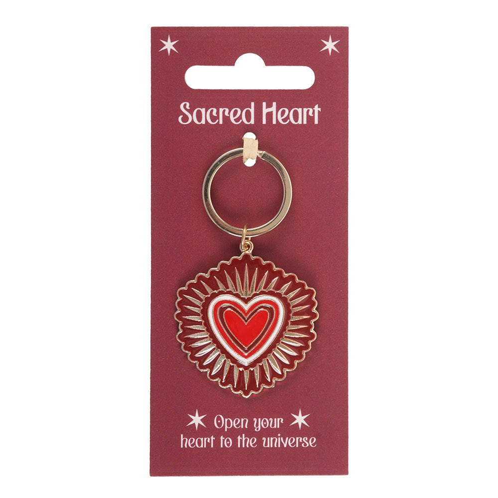 Red - Side - Something Different Sacred Heart Keyring