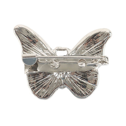 White - Back - Something Different Butterflies Appear Enamel Butterfly Badge
