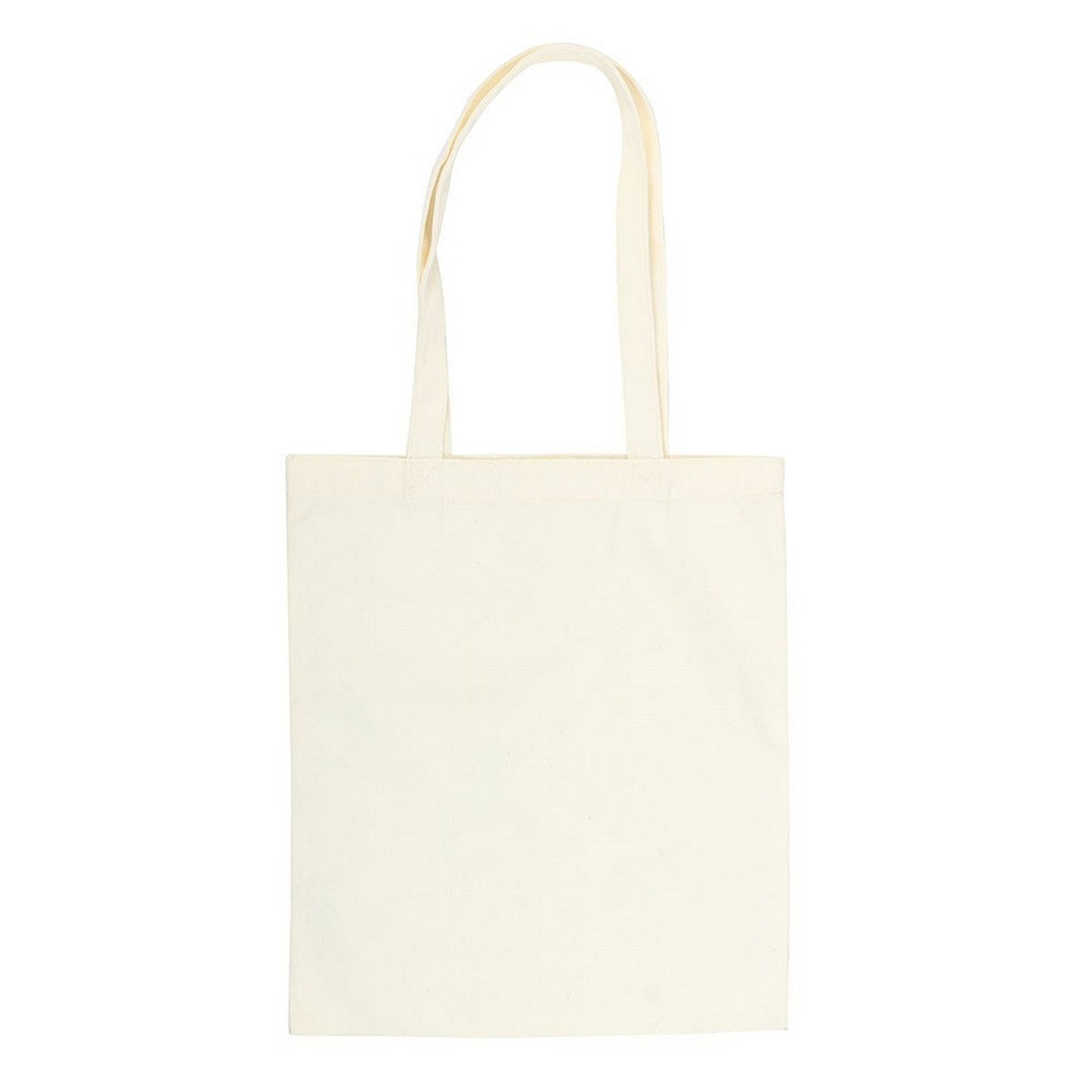 White - Back - Something Different Folk Print Polycotton Tote Bag