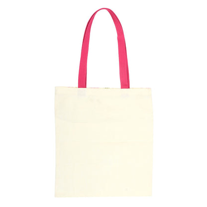 White-Pink-Multicoloured - Back - Something Different Daisy Duck Tote Bag