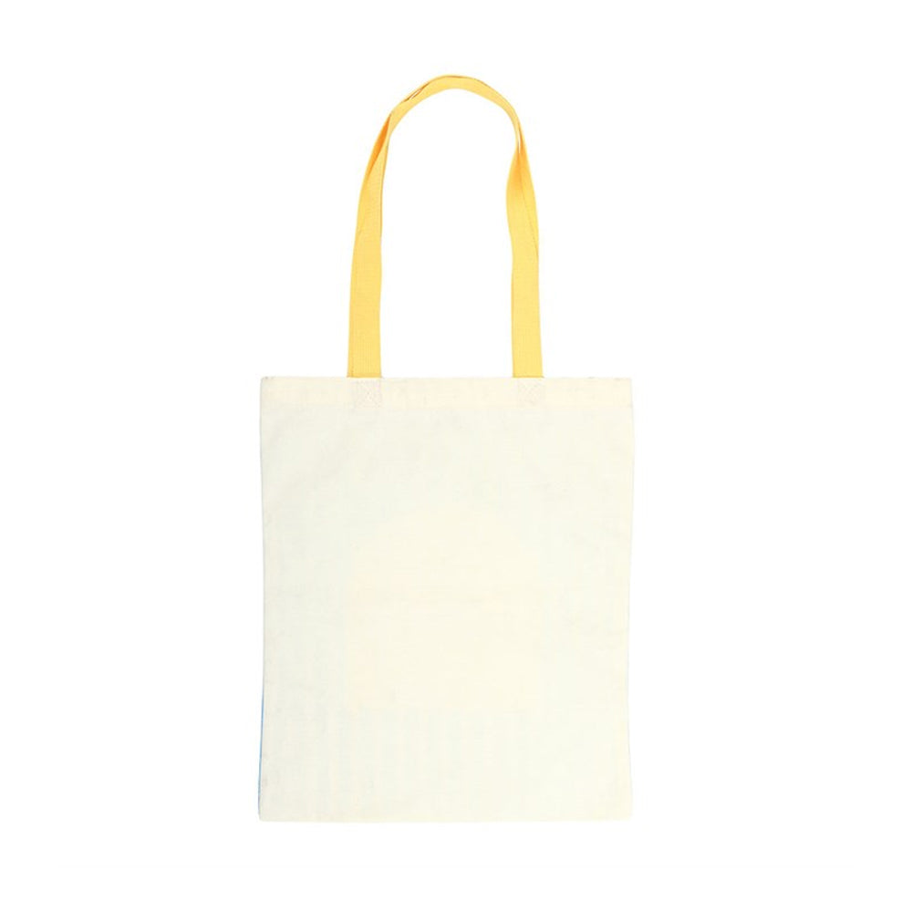 Blue-White-Yellow - Back - Something Different La Dolce Vita Tote Bag