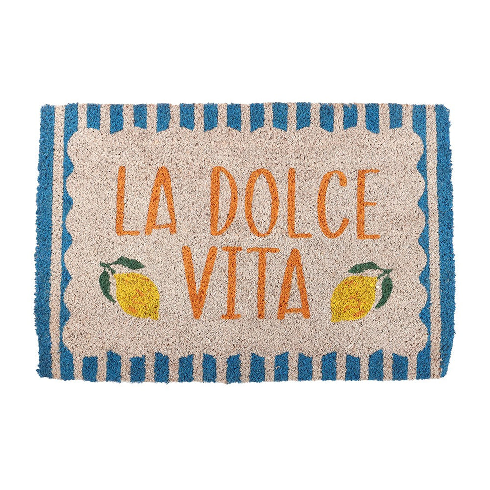 Blue - Front - Something Different La Dolce Vita Door Mat