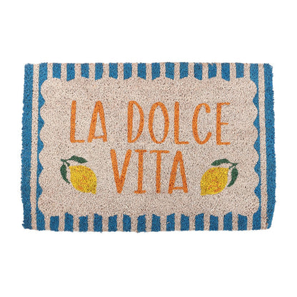 Blue - Front - Something Different La Dolce Vita Door Mat