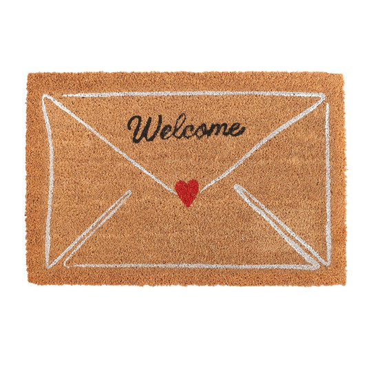Natural - Front - Something Different Love Letter Valentine´s Day Door Mat