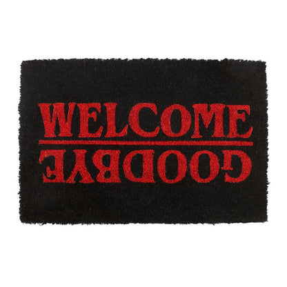 Black - Front - Something Different Welcome Goodbye Door Mat