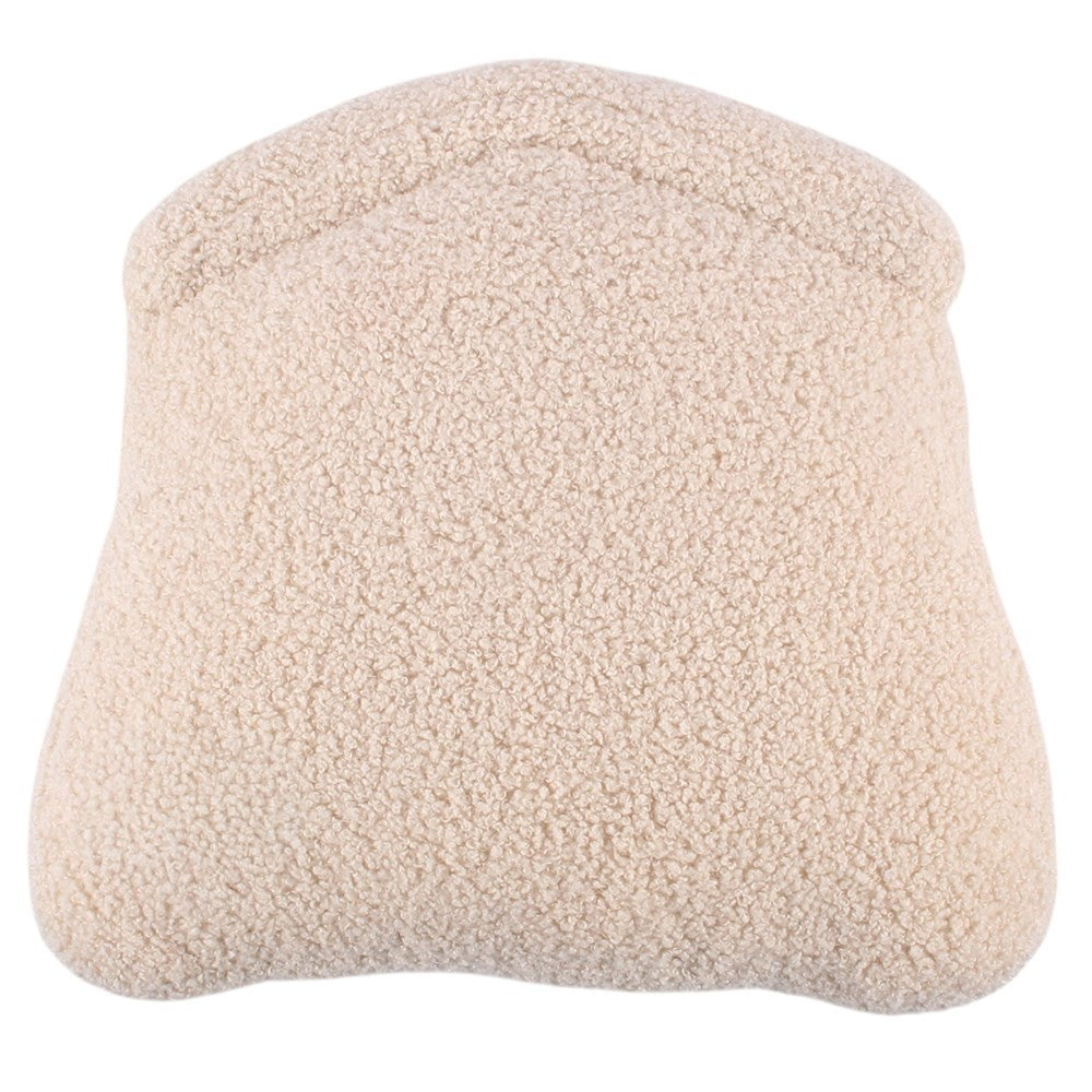 Beige - Back - Something Different Bouclé Beehive Filled Cushion