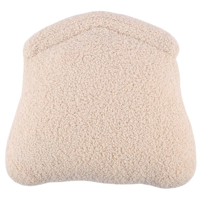Beige - Back - Something Different Bouclé Beehive Filled Cushion