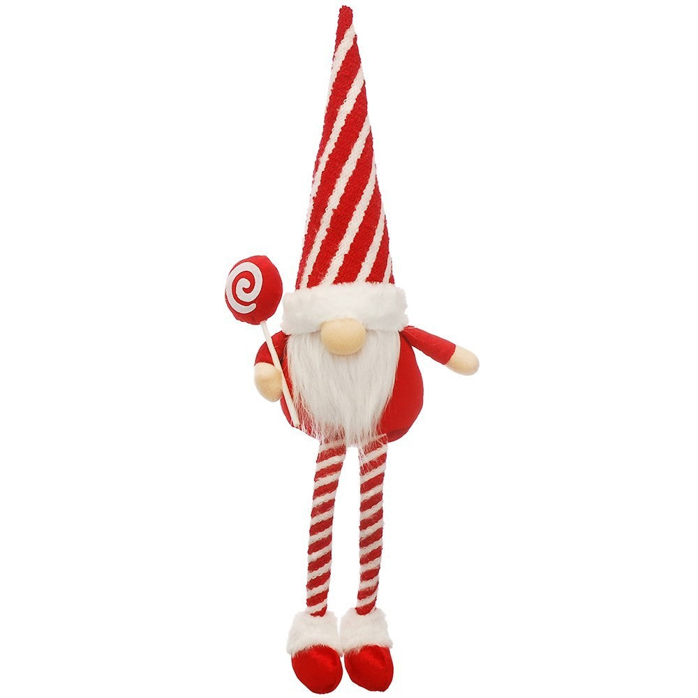 White-Red - Front - Something Different Polyester Dangly Legs Gonk