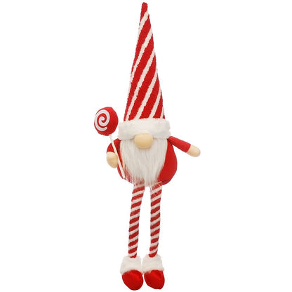 White-Red - Front - Something Different Polyester Dangly Legs Gonk