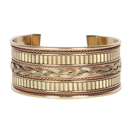Brown - Front - Something Different 24mm Copper Bracelet