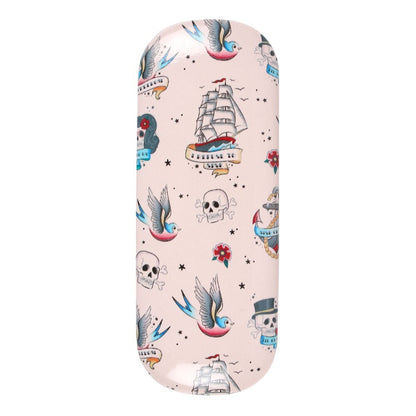 Off White-Black-Red - Front - Something Different Tattoo Glasses Case