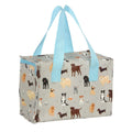 Off White-Brown-Sky Blue - Back - Something Different Wags And Whiskers Dog Print Lunch Bag