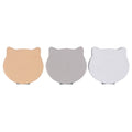 White-Grey-Cream - Side - Something Different Cat Face Compact Mirror (Pack of 12)