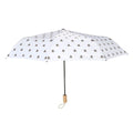 White-Black - Front - Something Different Bee Happy Folding Umbrella