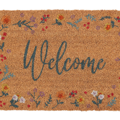 Natural - Side - Something Different Welcome Botanical Door Mat